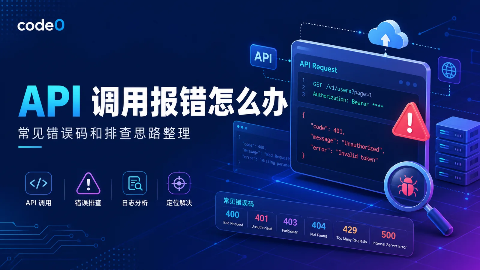 API 调用报错怎么办？常见错误码和排查思路整理